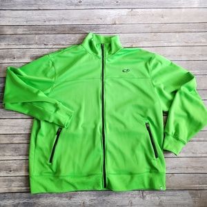 Mens CHAMPION neon green jacket